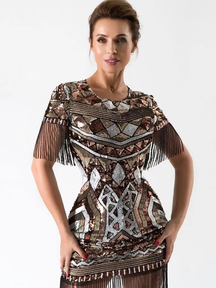 Марина Газманова в платье ALLACOUTURE