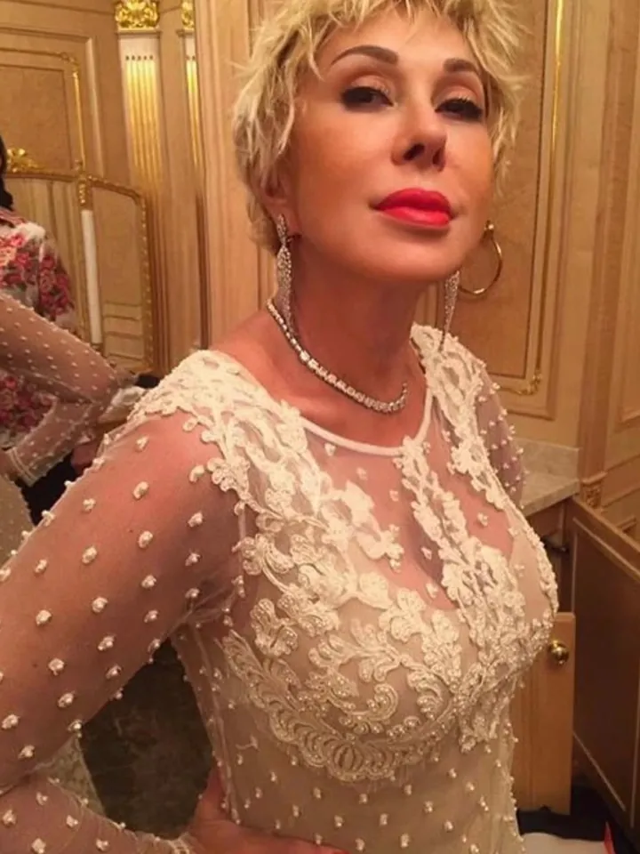 Анфиса Чехова в платье ALLACOUTURE